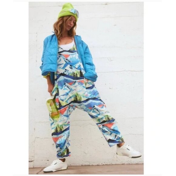 Free People Hot Shot Printed Onesie ⛷️🏂  Skinic Route Apres Combo - Picture 3 of 6